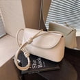 thumbnail image 4 of Lady Fashion Simple French One-shoulder Crossbody Solid Color Fashion Underarm Pu Leather Small Square Bag, 4 of 4