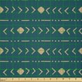 thumbnail image 2 of Ambesonne Abstract Fabric by the Yard Microfiber, Ethnic Hand Drawn Like, 3 Yards, Dark Teal and Almond, 2 of 2
