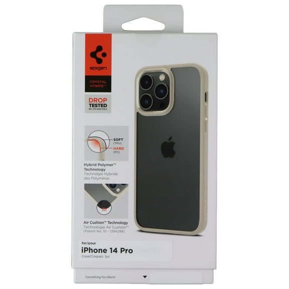 Spigen Crystal Hybrid Series Case for Apple iPhone 14 Pro - Beige