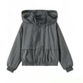 thumbnail image 5 of HAOTAGS Boys’ Casual Hooded Zip-Up Jacket Lightweight Sun Protection Relaxed-Fit Long-Sleeve Outerwear Gray Size 12, 5 of 8