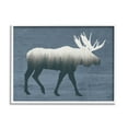 thumbnail image 4 of Stupell Industries Woodland Trees Within Moose Silhouette Rustic Animal Graphic Art White Framed Art Print Wall Art, Design by Lettered and Lined, 4 of 5
