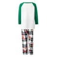thumbnail image 5 of Fiomva Family Christmas Elk Pattern Round Neck Long Sleeves Pajamas Trousers, 5 of 10