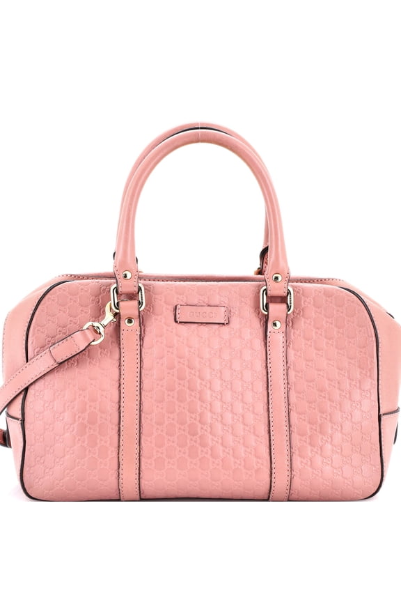 Pre-Owned Convertible Top Handle Crossbody Bag Microguccissima Leather Medium By Rebag