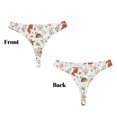 thumbnail image 3 of Balery Cute Little Animals Tangas de Algodón para Mujer con Estampado – Ropa Interior Sexy, Transpirable, G-string-XX-Large, 3 of 6
