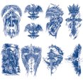 thumbnail image 2 of Etiqueta Engomada Del Tatuaje Arte Temporal 8 Piezas Cgtredaw Impermeable, 2 of 9