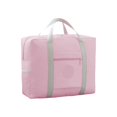 thumbnail image 2 of Sac de Voyage Pliable, Grand Sac Fourre-Tout pour Femmes et Filles, Rangement Imperméable, Sac à Dos de Sport et de Voyage pour Week-Enders, Rose/beige, Sac de Gym et Extérieur, 2 of 6