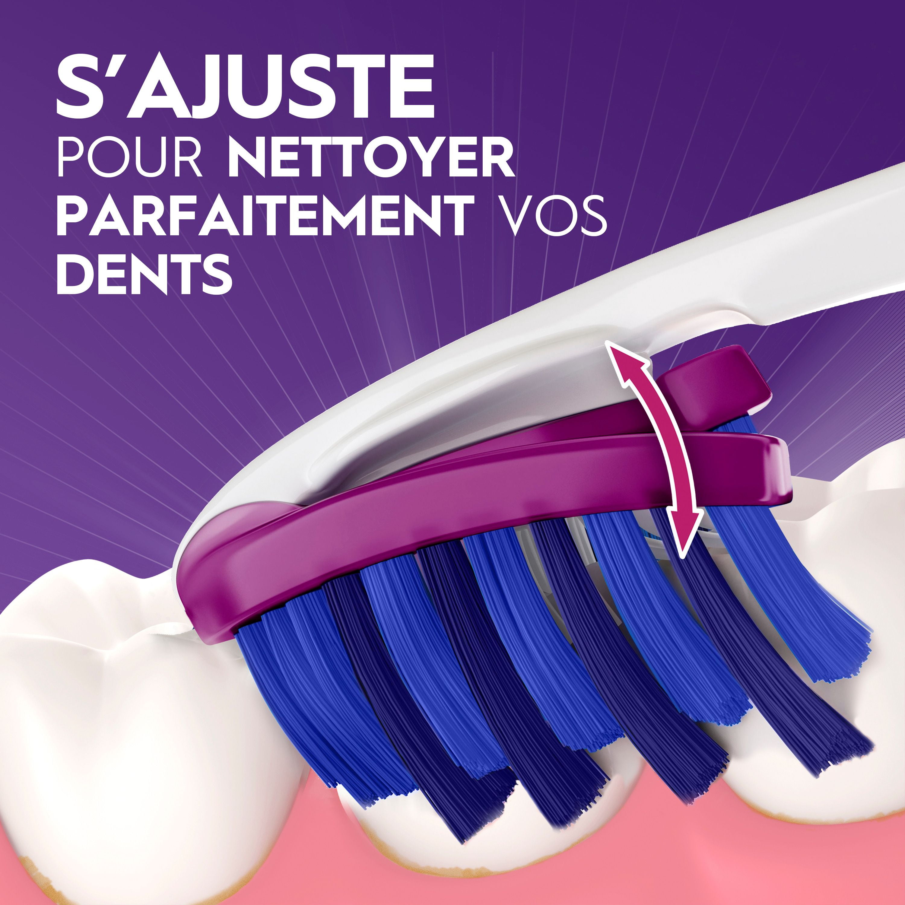 Brosse à dents manuelle au charbon Oral-B Pro-Flex, souple 4 unités