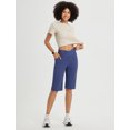 thumbnail image 6 of BALEAF Women's Bermuda Long Shorts 14" Knee Length Capri Pants High Waisted Athletic Shorts with Pockets Summer Casual Navy Blue 3XL, 6 of 7