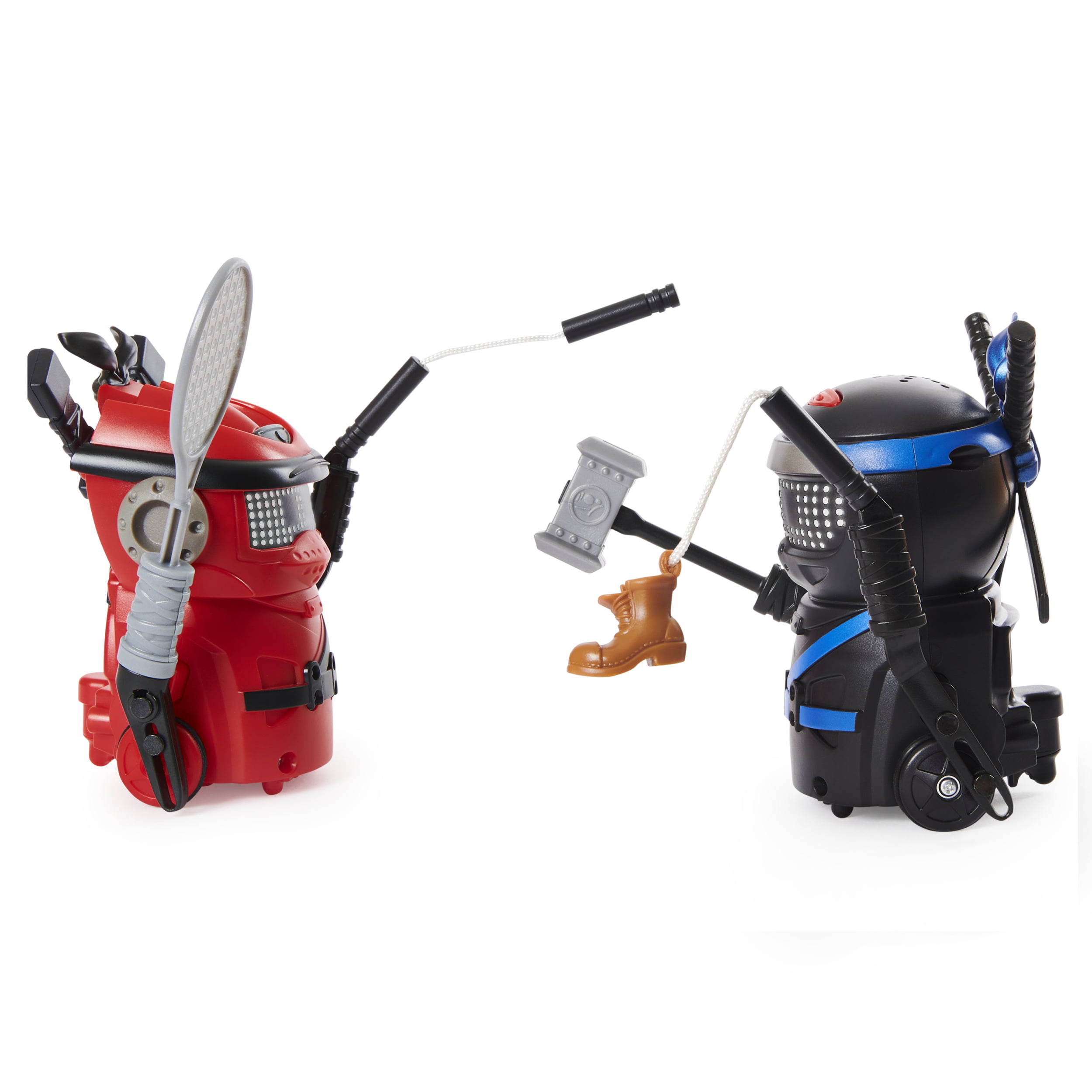 with 6 s and Over 100 Sounds 2-Pack Red/Black Hilarious Battling Robots 