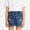 Z06-Blue, variant on LRen Girls Shorts Size 10-12 Girls Jean Shorts Y2K Vintage Mid Waist Straight Leg Denim Shorts Baggy Cute Summer Y2K Streetwear