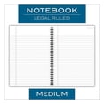 thumbnail image 3 of Wirebound Business Notebook, 1 Subject, Wide/legal Rule, Black Linen Cover, 9.5 X 6.63, 80 Sheets | Bundle of 2 Each, 3 of 5