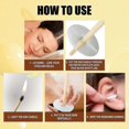 thumbnail image 2 of EELHOE 10Pcs/Set Wax Ear Candles Small Horn Ear Candle Cotton Swab Relax Therapy Detoxif, 2 of 5