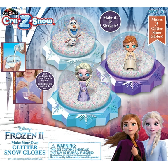 Disney Frozen II Make Your Own Glitter Snow Globes
