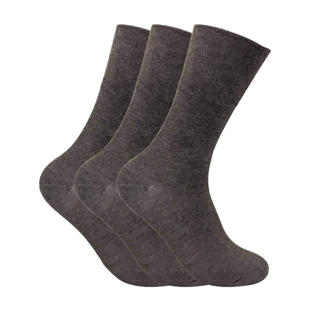 3 Pack Mens Non Elastic Thermal Diabetic Socks for Poor Circulation