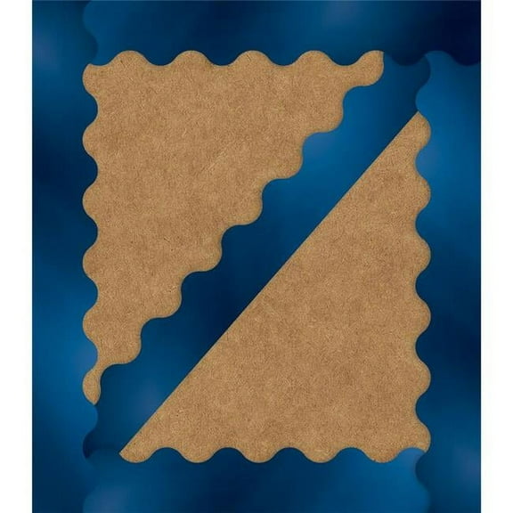 Carson Dellosa - Sparkle Shine Royal Blue Foil Scalloped Borders, Classroom Décor, 13 Strips
