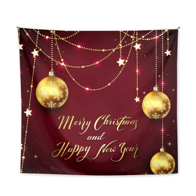 Tapiz navideño de microtela para pared, 150 x 130 cm, decoración de habitación