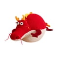thumbnail image 2 of Almohada de Peluche de Dragón Macarena Muñeco de Peluche Redondo de Dibujos Animados Animal Relleno Suave para Fiesta Hogar Sofá Cama Dormitorio Recuerdo Rojo 60cm, 2 of 8