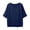 Blue, variant on Mid Sleeve Cotton Linen Top, Baberdicy Women's Cotton Linen Short Sleeve Shirts Casual Loose Fit Blouses Solid Turn down Collar Button down Summer Tops Women Loose Casual Shirt, Beige 3Xl