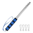 thumbnail image 1 of Uxcell 1-Pack Telescopic Handheld Flagpoles, 6.6ft/2m Stainless Steel Handheld Portables Extendable Flagpole [Blue], 1 of 7