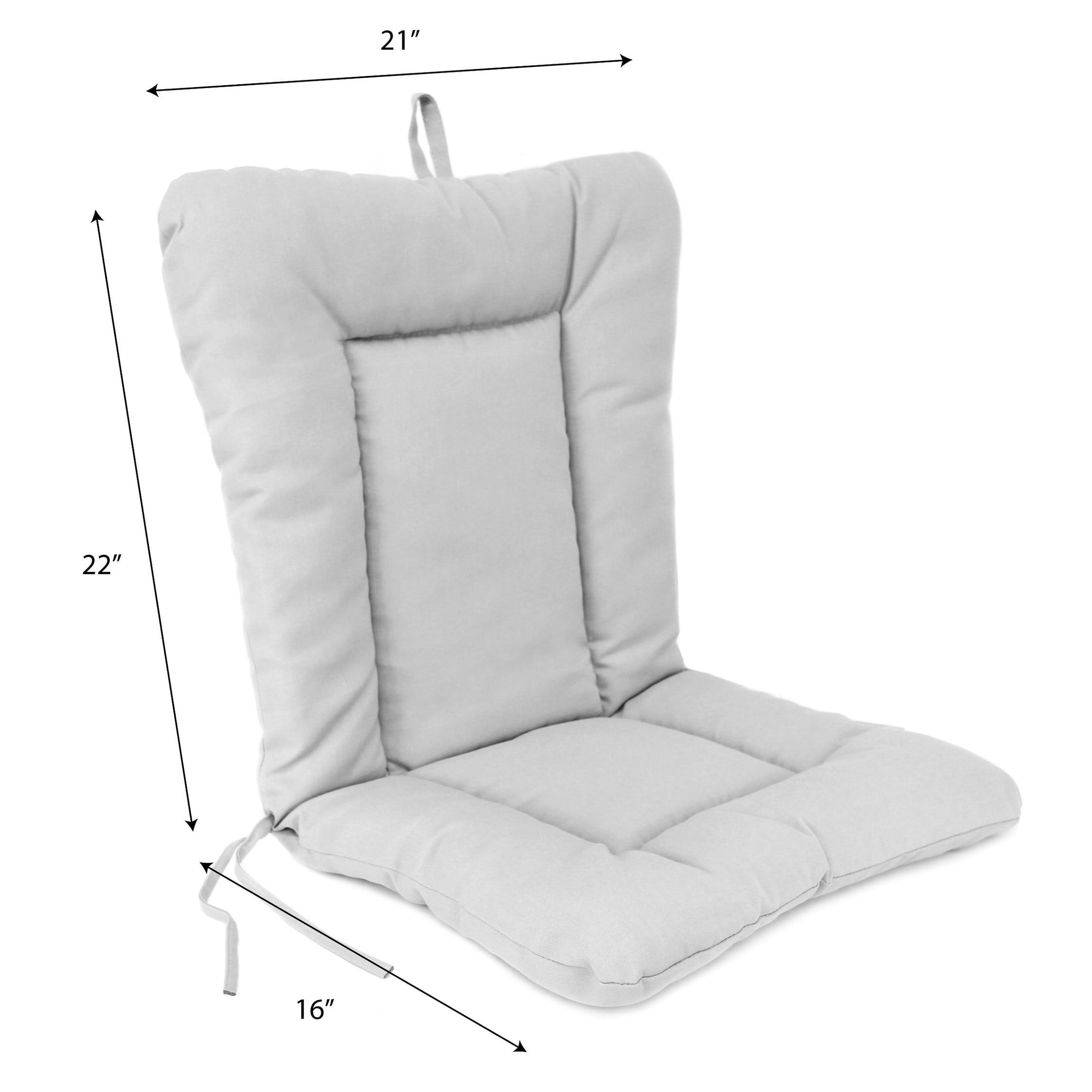 Jordan Manufacturing 21" x 38" Red Stripe Outdoor Chair Cushion with Ties and Loop