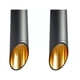 thumbnail image 2 of Lamparas De Techo Modernas Colgantes 2 Piezas Negra Y Dorada Negro, 2 of 4