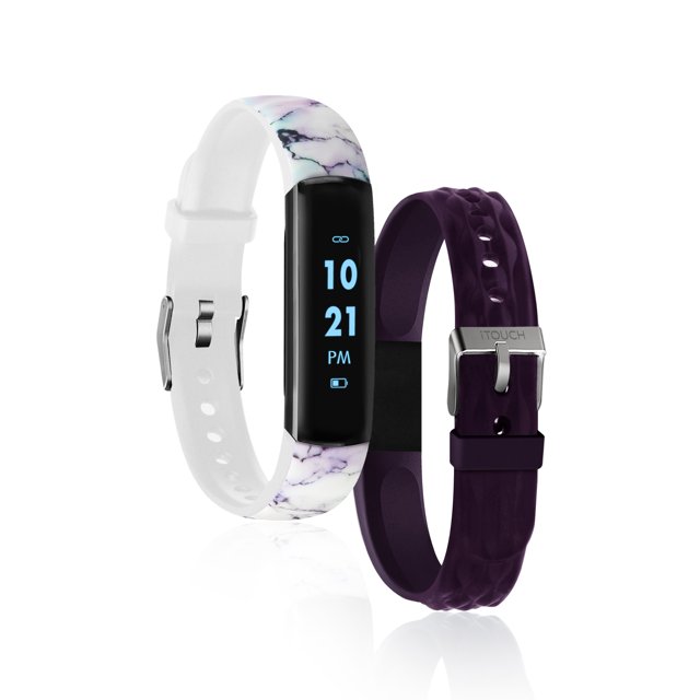 iTouch Slim Interchangeable Fitness Activity Tracker With Bonus Strap