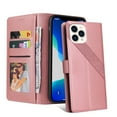 thumbnail image 2 of Case for iPhone 13 Pro Max Wallet Case, PU Leather Stand Flip Cover Case - [Shockproof TPU Inner Shell] for Women and Men - Folio Case Compatible with Apple iPhone 13 Pro Max - 6.7 inch (Rosegold), 2 of 12