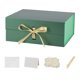 thumbnail image 1 of Caja de regalo Skivra, tamaño grande, paquete de 5 unidades, 33 x 28 x 13,5 cm, con cinta verde, 1 of 7