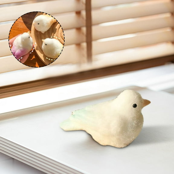 Orangide Soft Bird Plush Toy, Cute Soft Yellow Chick Stuffed Animal, Stress Relief Squeeze Toy for Kids, Home Office Desk Decoration