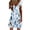 Sky Blue, variant on Women's Summer Casual Dress 2025 V Neck Short Sleeve Loose Swing with Pockets Floral Plain Print Beach Boho Womens Casual Trendy Midi Dresses