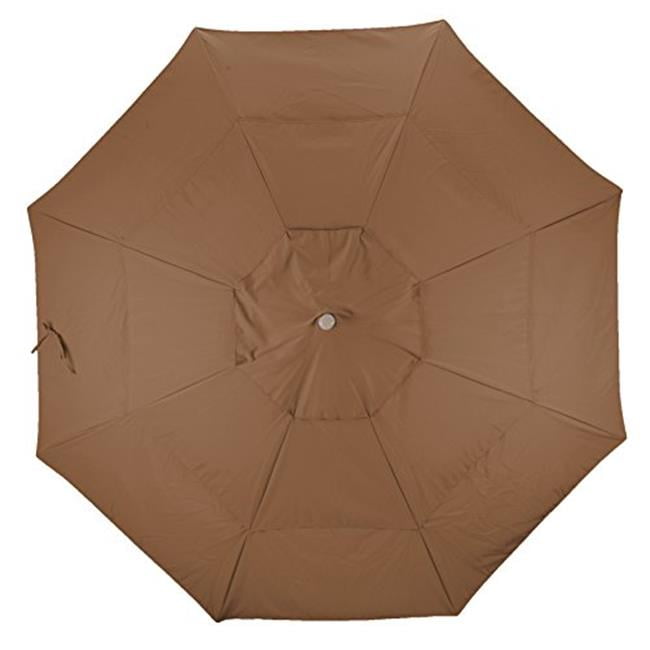 California Umbrella C118F71DWV 11 ft. Round Replacement Canopy Cover in Teak Olefin Umbrella
