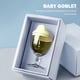 thumbnail image 3 of Baby Goblet No Spill Baby Sippy Cup Copa Vino para Baby Kid Party (Amarillo), 3 of 9