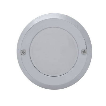 Round Chrome Bezel Covers 2 Led Marker Clearance Light Round Chrome Bezel Covers 2 Led Marker Clearance Light Mirror Lens Com