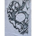 thumbnail image 5 of Hanes Mens Graphic Tee, 3XL, Skull Tatt/Light Steel, 5 of 5