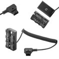 thumbnail image 1 of Cable de alimentación en espiral D-Tap a batería falsa NP-F970 para Sony, 1 of 6