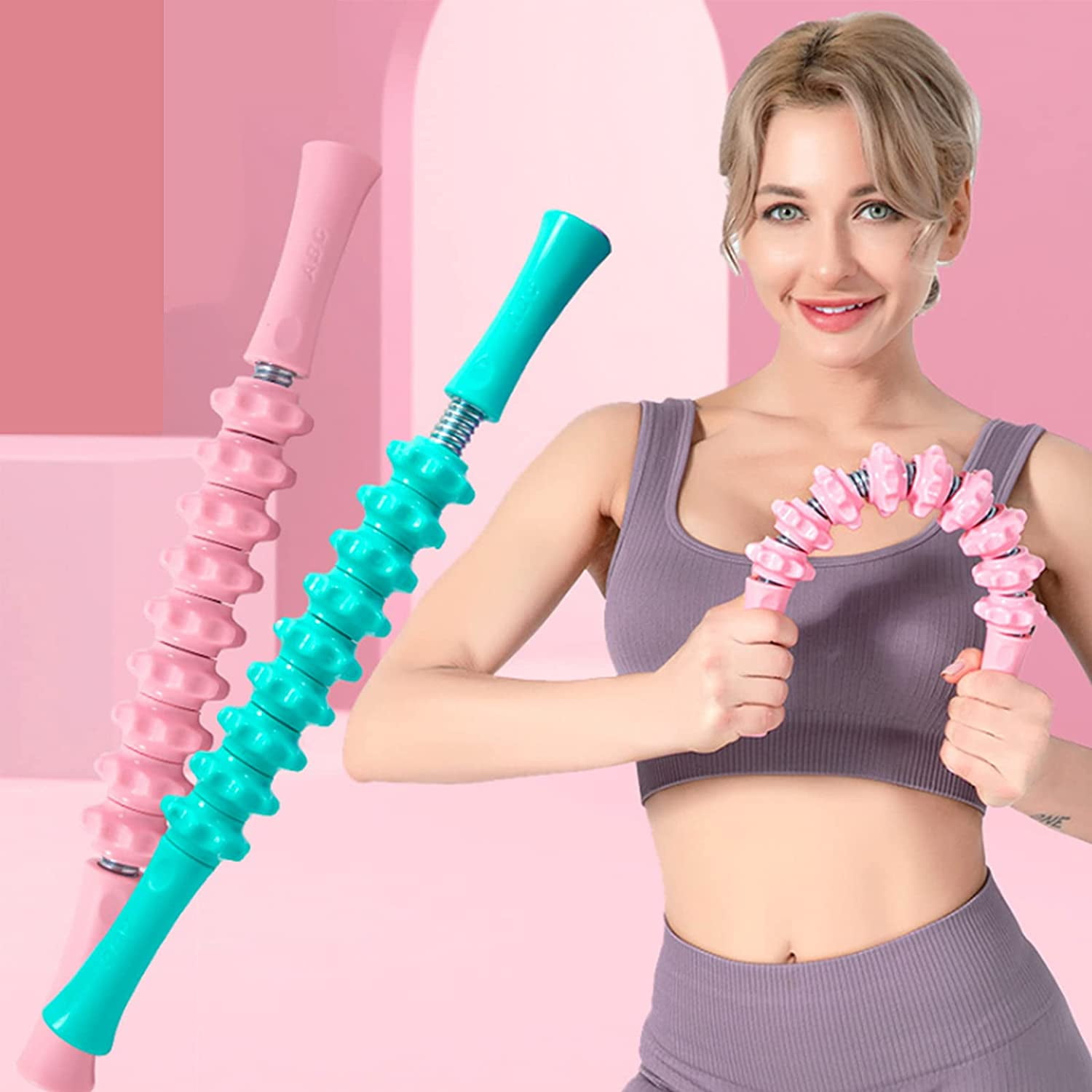 Vive Foam Roller - Mini Soft Massage Stick for Back, Firm Trigger Point,  Yoga, Physical Therapy & Exercise - Long High Density Round Massager for  Leg