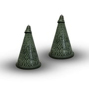 Legends International Small Hawaiian Cone Tabletop Torch Hammered Patina - 2 Pack