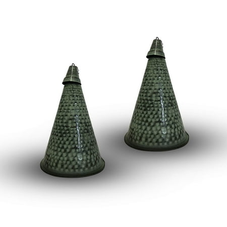 Legends International Small Hawaiian Cone Tabletop Torch Hammered Patina - 2 Pack