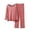 Pink, variant on Dressy Pant Suits for a Wedding Womens Soft Loungewear Outfits, Crew Neck Long Sleeve Top Wide Leg Pants, Comfortable Two Piece Home Pajama Set Orange L