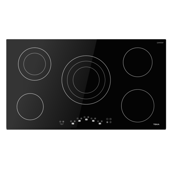 Parrilla Vitrocerámica Eléctrica Teka TZ 951 BK 5 Quemadores 90 cm