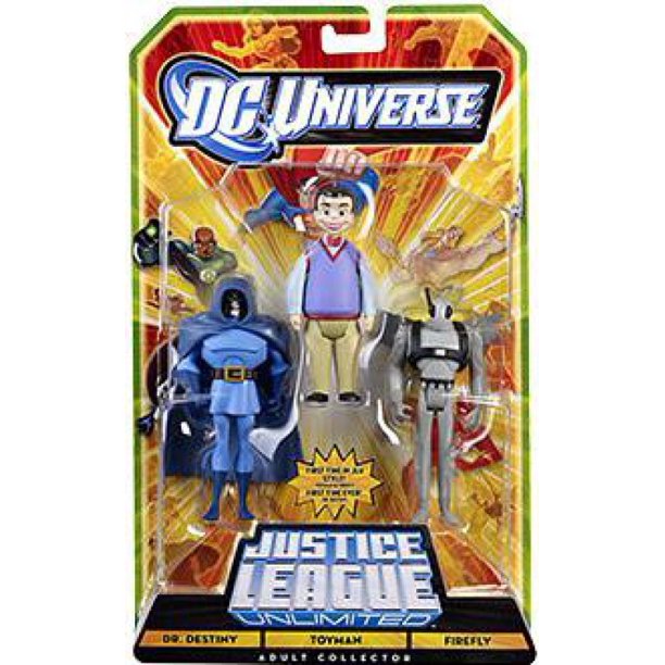 DC Universe Justice League Unlimited Dr. Destiny, Toyman & Firefly