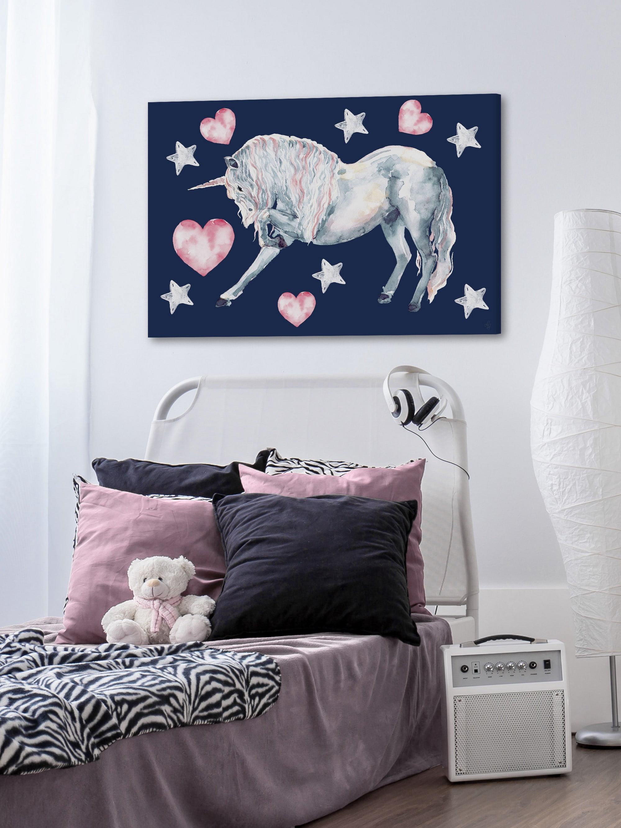Marmont Hill Superstar Unicorn Canvas Wall Art
