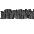 thumbnail image 2 of Solid Poplin Curtain Sleeve Topper Charcoal, 2 of 2