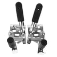 thumbnail image 4 of TABLZONE 1Pair Plated Silver Hand Brake Replacement for Wheelchair with Side Mount Design and Antislip Safety Feature, 4 of 5