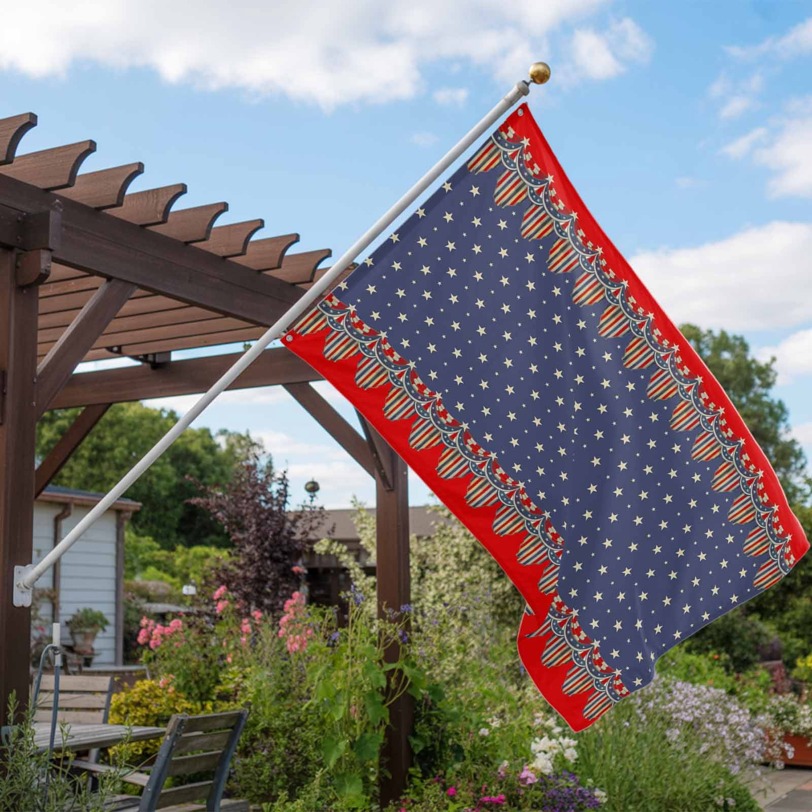 4th of July Flags for Outside 3x5 ft Patriotic Stars USA Flag Outdoor Flags Double Sided Grommets House Banner American Flag Patio Yard Flag for Outdoor Party Porch Independence Day Decor