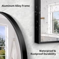 thumbnail image 3 of AUROMIR 71"x30" Arched Full Length Mirror Large Floor Mirror with Metal Frame, Black, 3 of 6