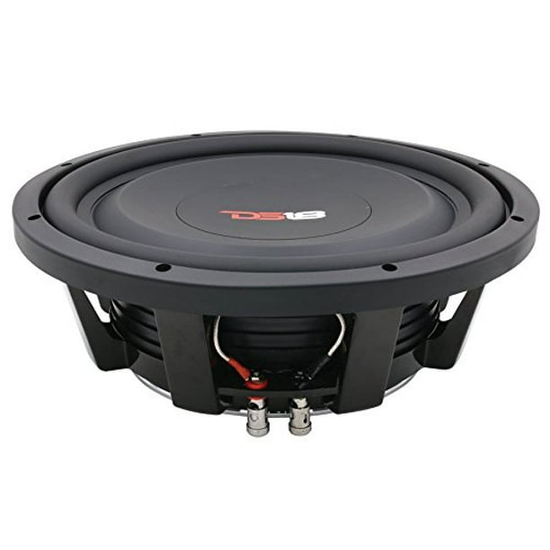 10" Shallow Subwoofer 1000 Watts 4 Ohm Slim Sub Compact DS18 SW10S4 Car