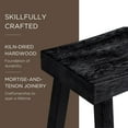 thumbnail image 6 of Maven Lane Vincent Wooden Rustic Aesthetic Kitchen Bar Stool, Antiqued Black Finish, 6 of 7