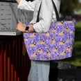 thumbnail image 7 of Balery Pugs and Flowers Beach Travel Bag - Water-Resistant, Large Capacity Lightweight Tote with 7 Pockets for Women and Men - Perfect for Beach, Pool, Gym, and Travel, 7 of 7