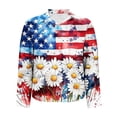 thumbnail image 5 of SELONE Fourth of July Print Women Button down Shirt Stripe Tops Collared Long Sleeve Wear Patriotic Graphic Clothes, 5 of 5